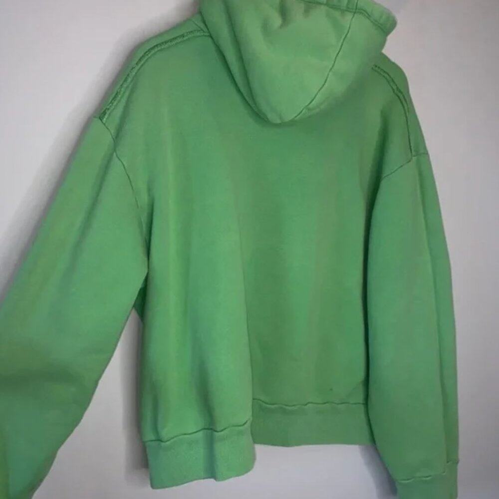 Simon Miller Oversized Distressed Green Hoodie - Picture 5 of 9